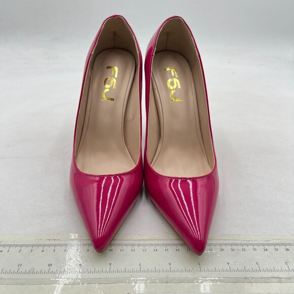 FSJ Pink Heels with Multicolor Gem Heel - Picture 3 of 8